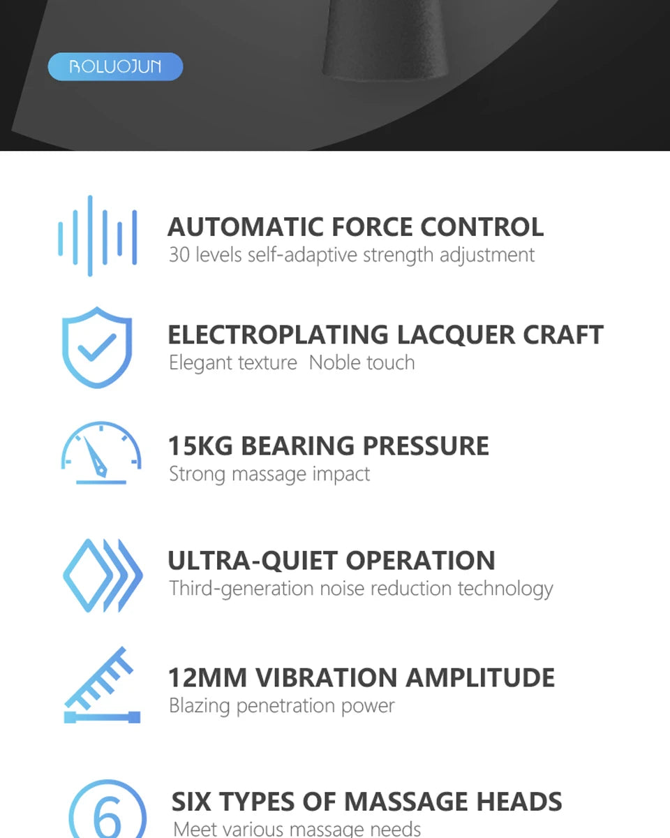 BOOSTER Pro 3 Deep Tissue Massage Gun Muscle Stimulator Body Massager Fascial Gun Relax Low Noise for Fintness Shaping