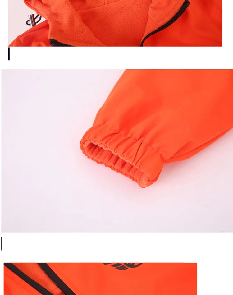 Autumn Children's Clothes Double-sided Wear Jacket Fleece Coat Boy Waterproof Windproof Children Outerwear Sport Jacket For Boys