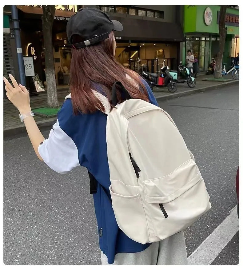 Shoulder Bag Backpacks Schoolgirl Versatile Backpack Large Capacity Waterproof Travel Bag Washable Nylon Computer Bag Unisex