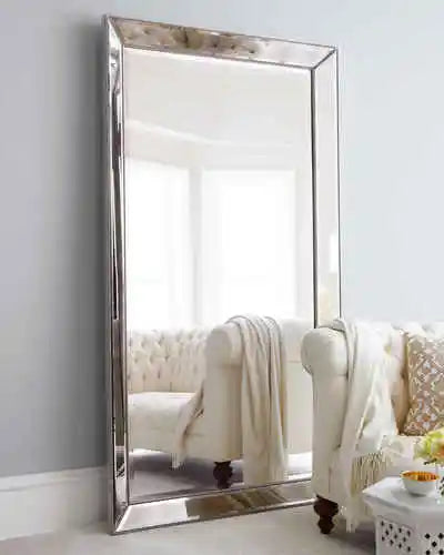 Full Length French Style Mirror Decoration Wall Living Room Aesthetic Mirror Luxury Vintage Floor Standing Espelho Accessories