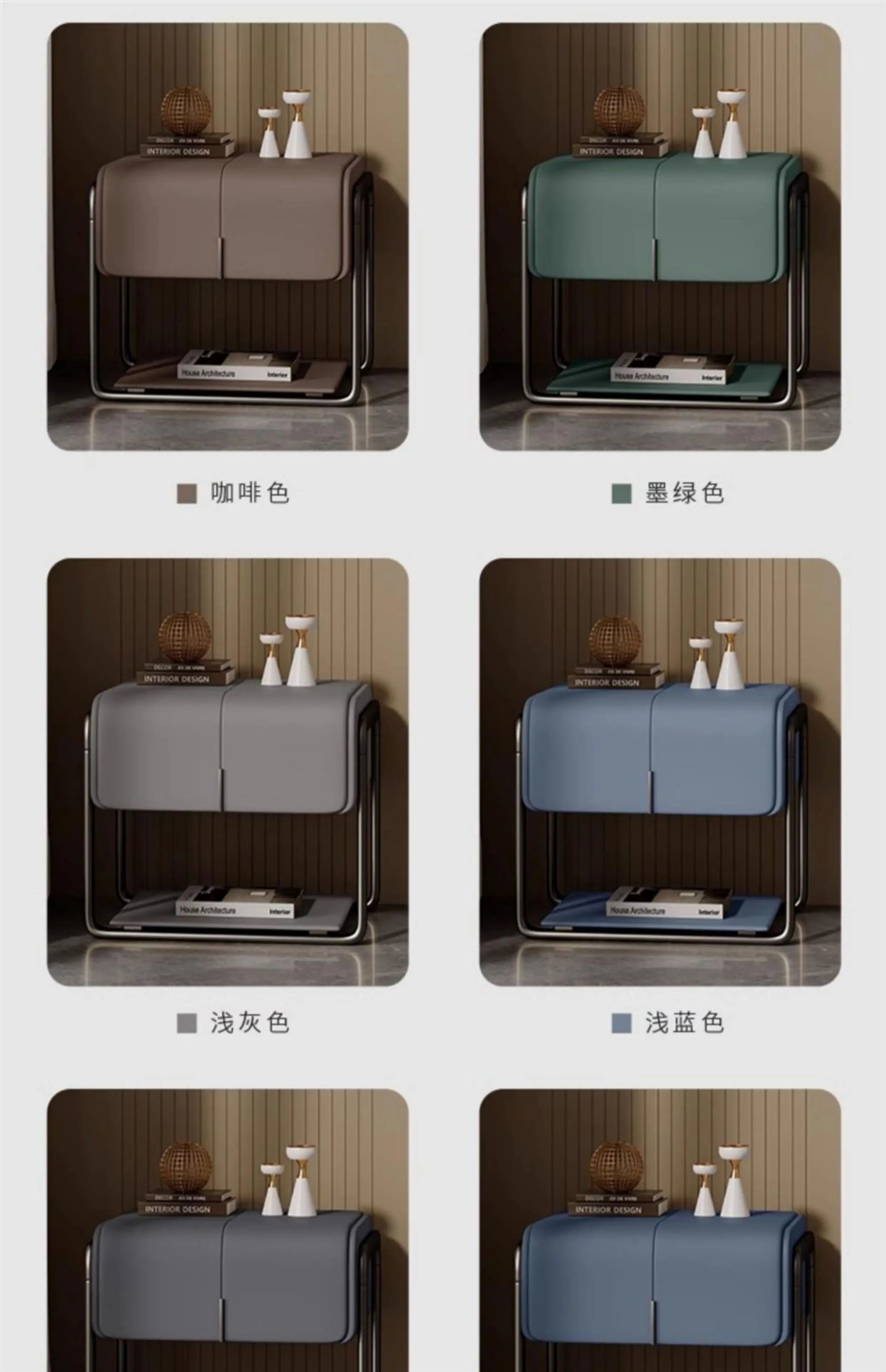 Minimalist Design Nightstands Modern Aesthetic Classic Storage Bedside Table Space Saving Bedroom Tables De Nuit Room Furnitures