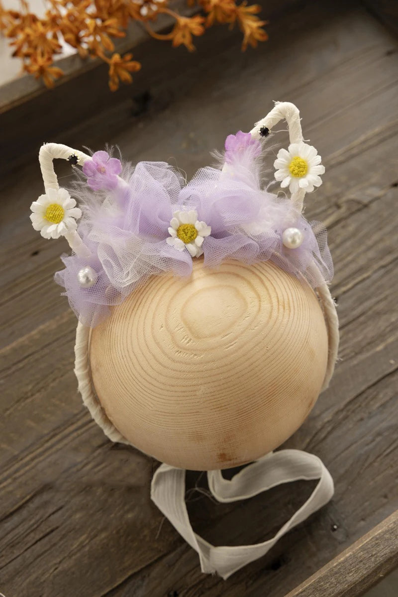 ❤️Newborn Photography Props Accessory Cute Manual Headband Studio Baby Photo Cartoon Ear Headwear Infant Shoot Accessories