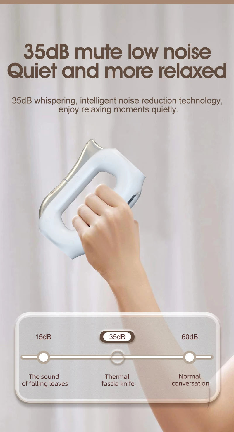 Electric Heating Fascia Massager Body Scraping Microcurrent Vibration Muscle Relaxation Body Lifting Guasha Massage Knife