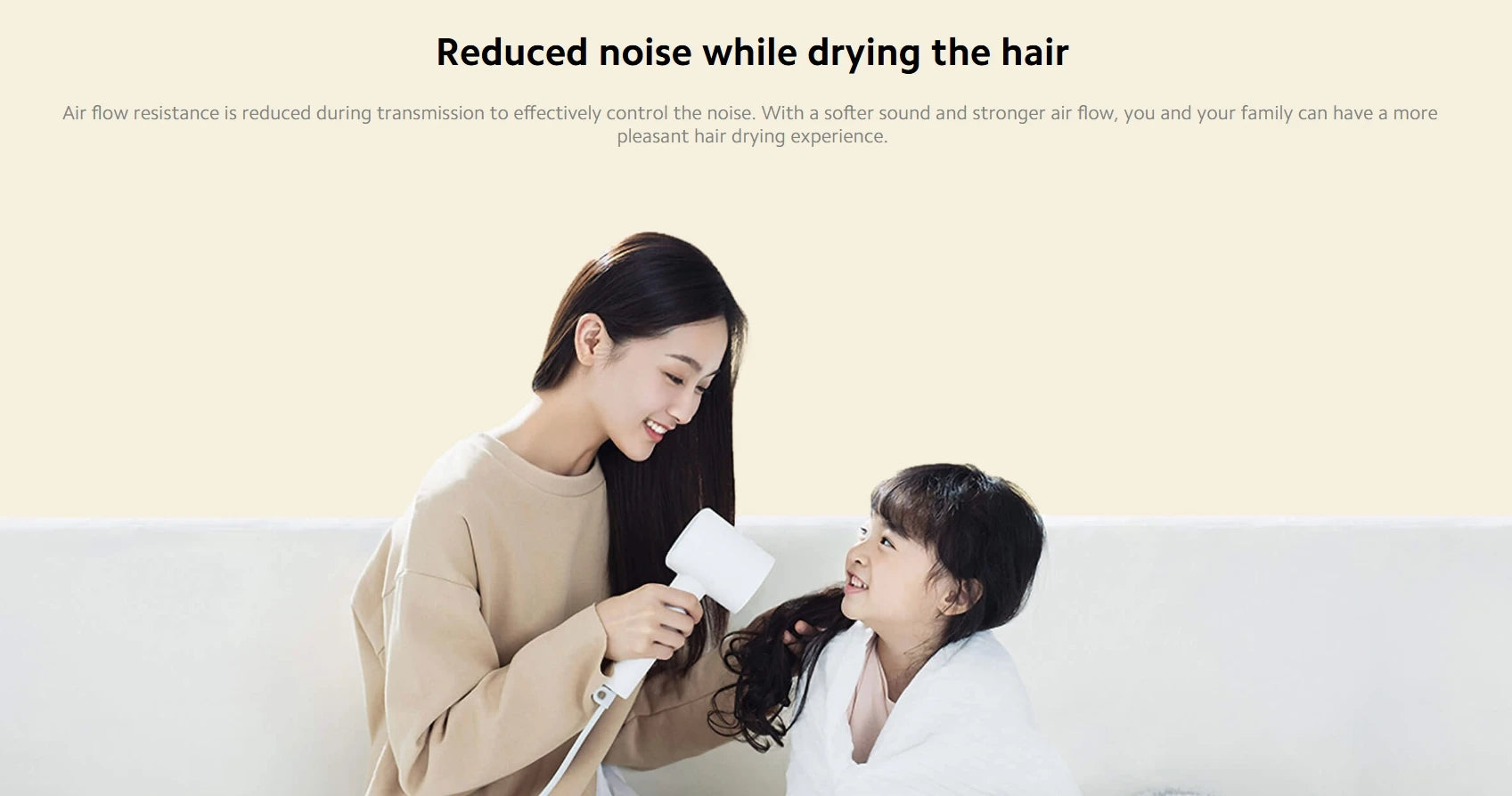 XIAOMI MIJIA Mi Ionic Hair Dryer H300 Quick Dry Negative Ion Hair Care Professional For Home 1600W Electric Hair Dryers Diffuser