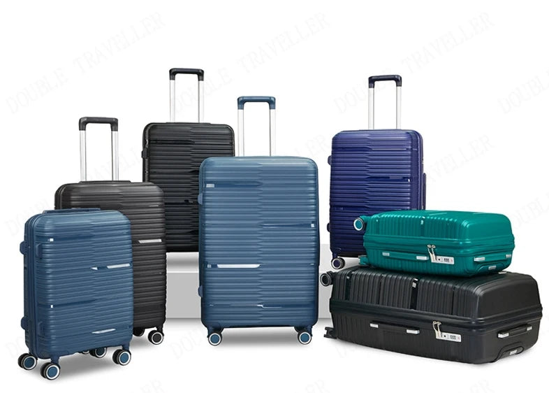 20/24/28 inch zipper trolley luggage bag travel suitcases with Universal wheels combination lock travel bags lightweight luggage