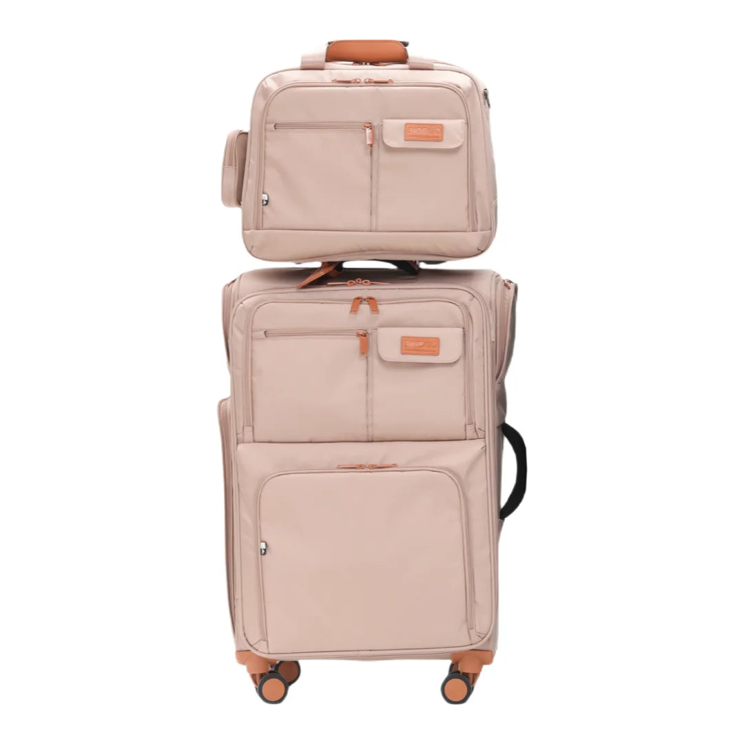 KLQDZMS Luggage Travel Bag Set 20"24"28 Inch Large Capacity Trolley Case Oxford Cloth Boarding Box with Wheels Rolling Suitcase