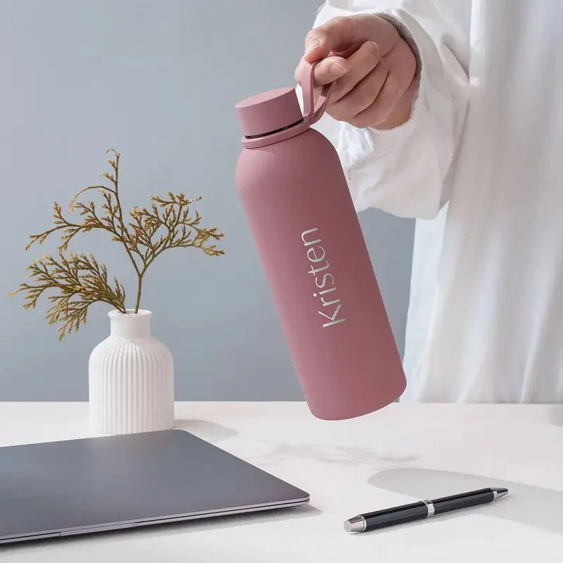 Custom Portable Insulated Cup Personalized Name Logo Thermal Mug For Christmas Halloween Birthday Gift Travel Sport Drinkware