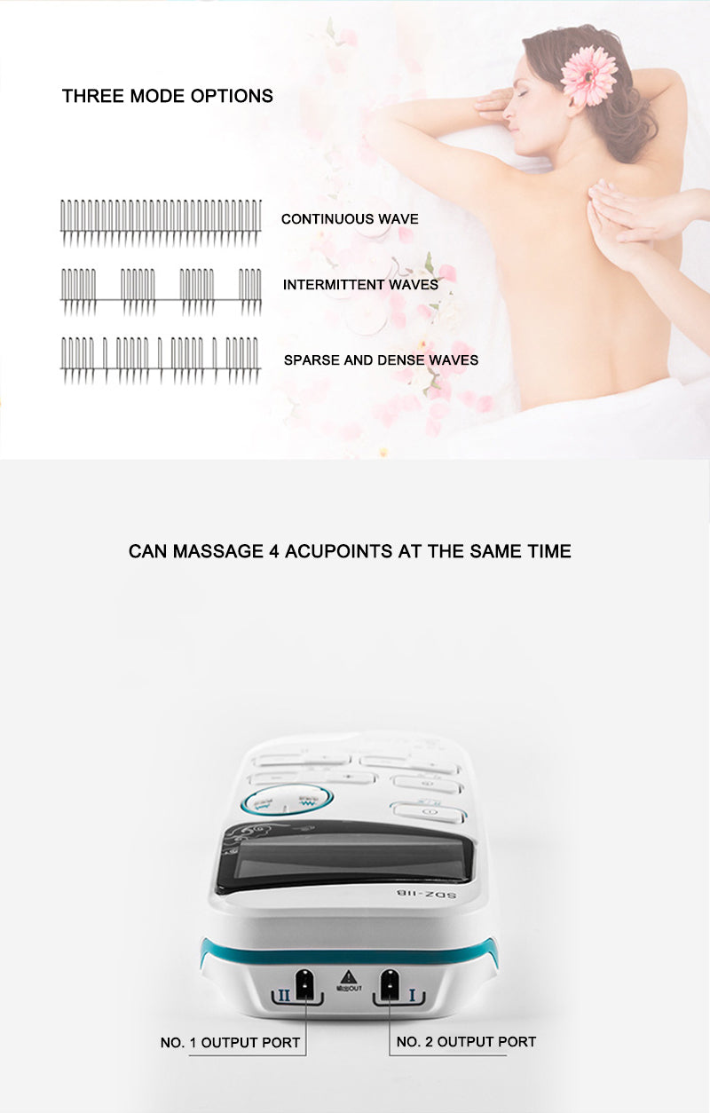 Pulse Massage TENS For Pain Relief and Muscle Recovery Dual Channel Electronic Acupuncturist Treatment Instrument