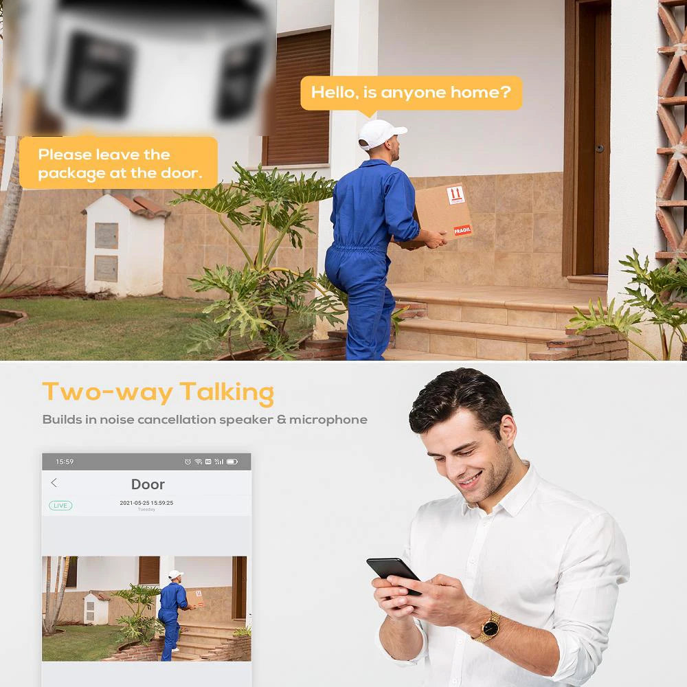 Hikvision 8MP Camera DS-2CD2387G2P-LSU/SL 4K Turret Panoramic ColorVu Color Night Built-in Mic Speaker Strobe Light Audio Alarm