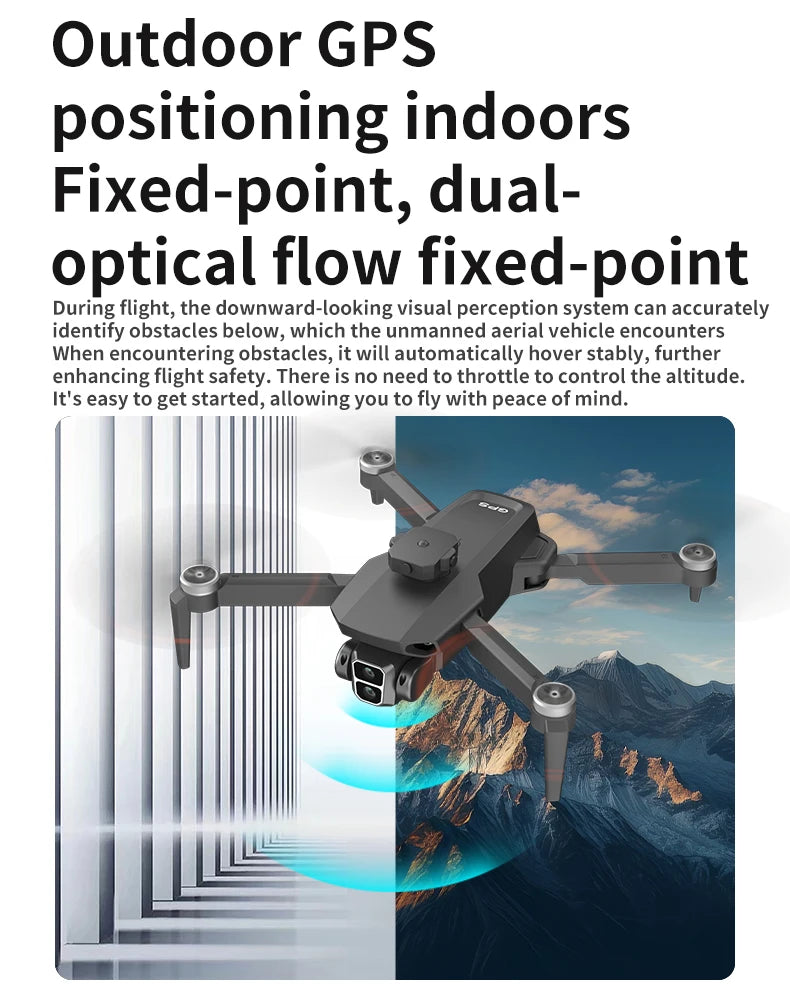 L106-1 GPS Professional Drone With 4K HD Camera Screen Remote 5G WIFI 3KM EIS Obstacle Avoidance FPV Brushless Quadcopter