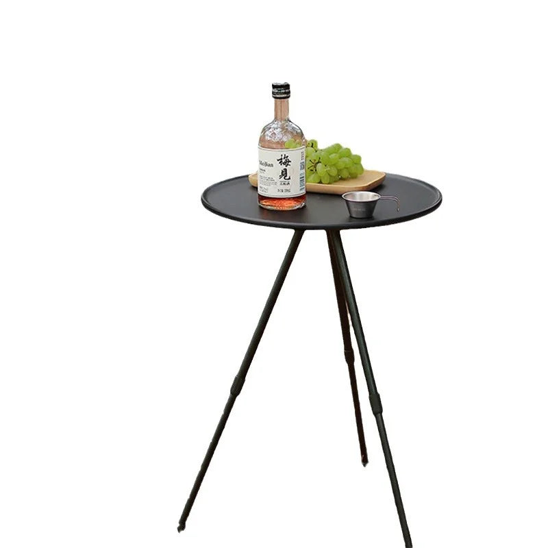 Camping Round Table,Detachable Portable ,Height Adjustable Table for Outdoor Garden Bedroom,Ultralight Travel Table