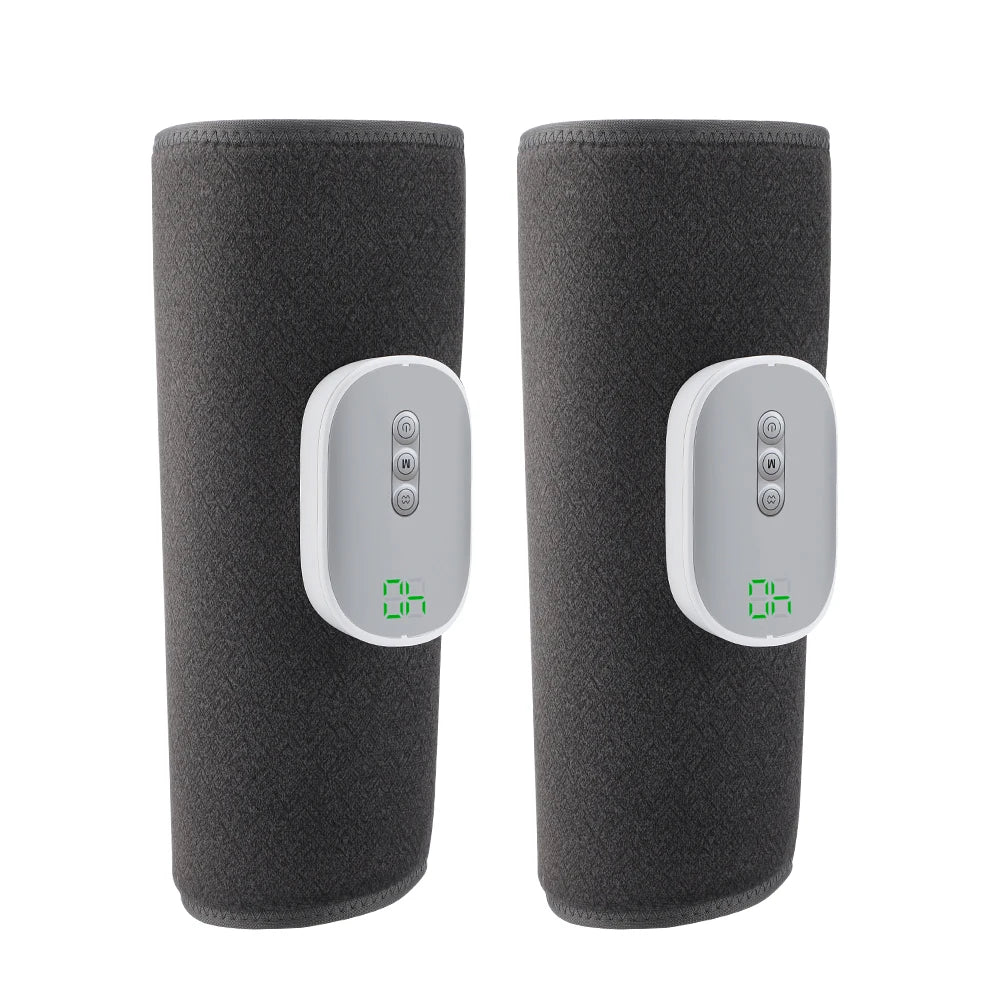 Blood Circulation Calf Massager with 4 Heat 8 Intensities Electric Airbag Compression Leg Massage Wrap Foot Muscle Relaxation