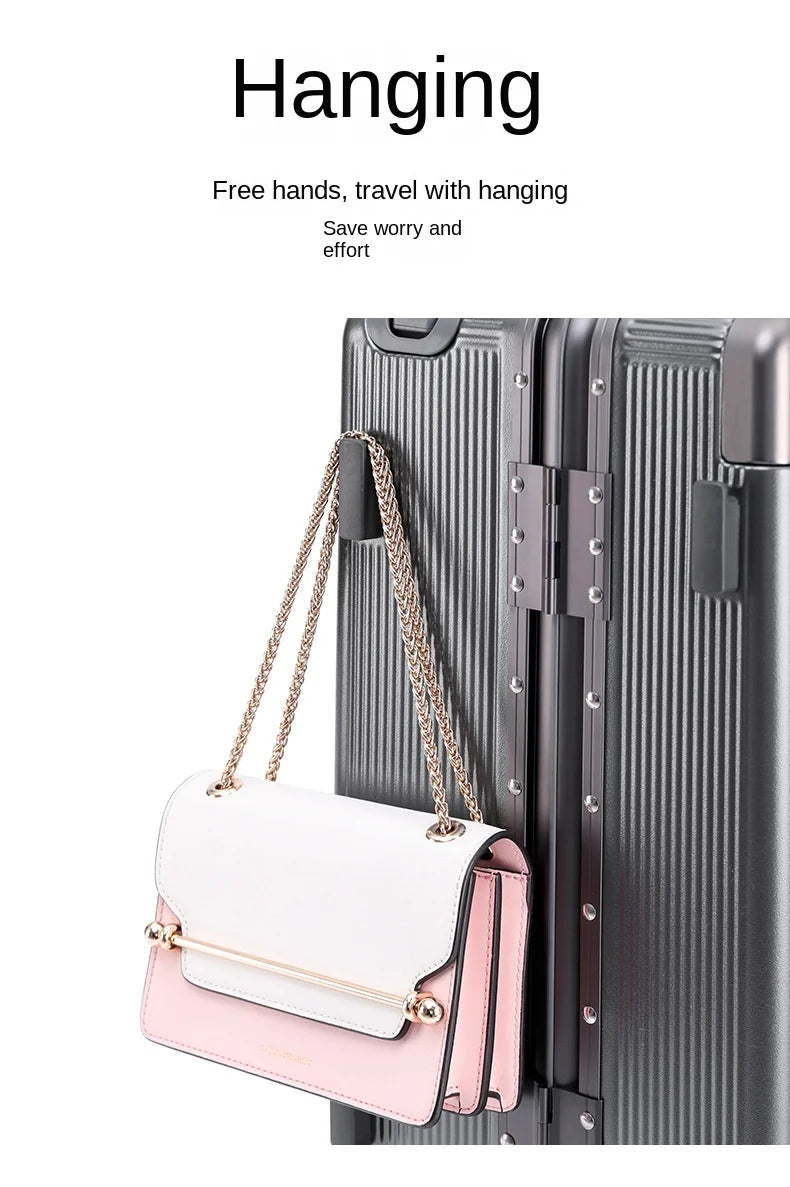 24"26 Inch Travel Suitcase Aluminum frame Wide Trolley Case Carry-on Luggage with Cup Holder 20Inch Boarding Box Rolling Luggage