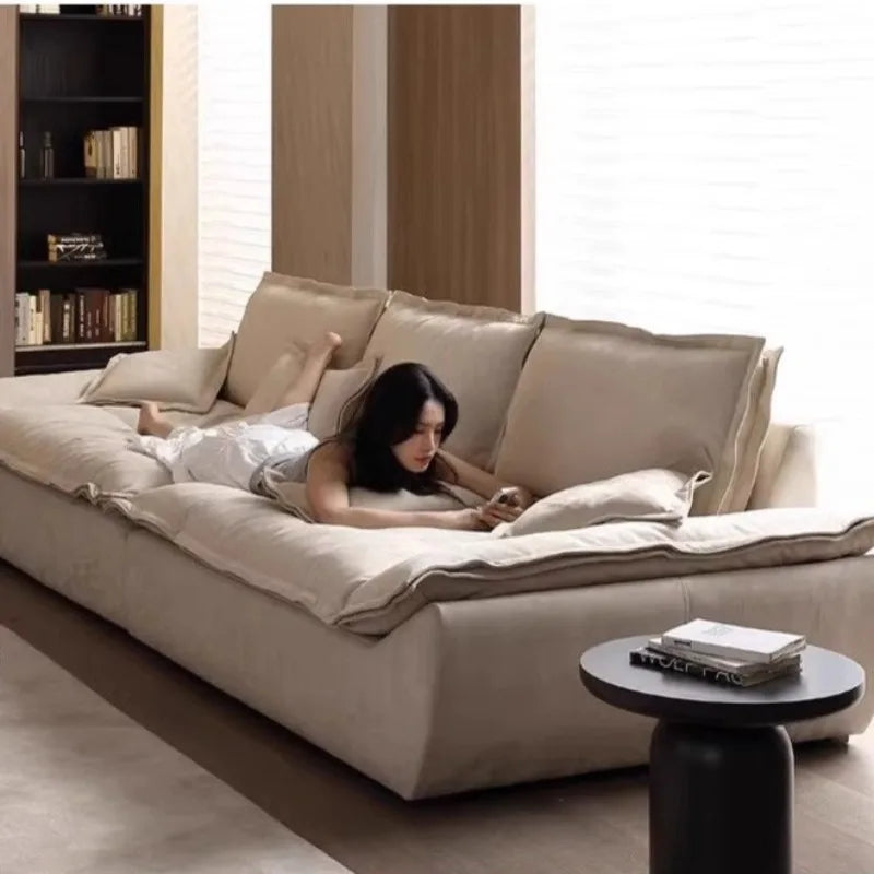 Minimalist Living Room Sofas Oversized Cushion Individual Nordic Living Room Sofas 2 Seater Modern Divano Soggiorno Furniture