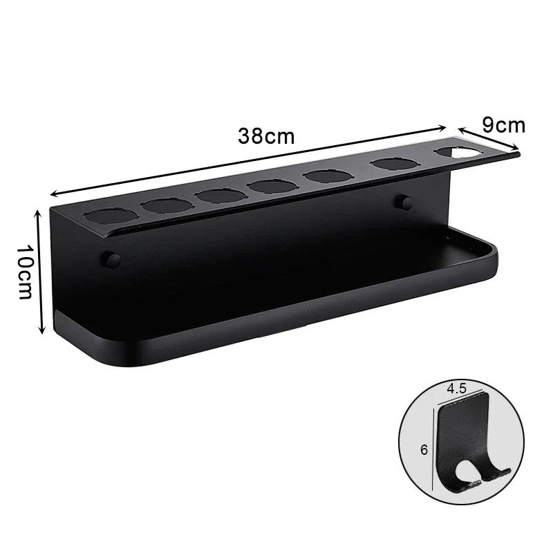 Hairdryer Holder Wall Mount Suitable For Dyson Airwrap Shelf Dryer And Hair Curler Holder Storage Rack Bathroom Organizer FR2002