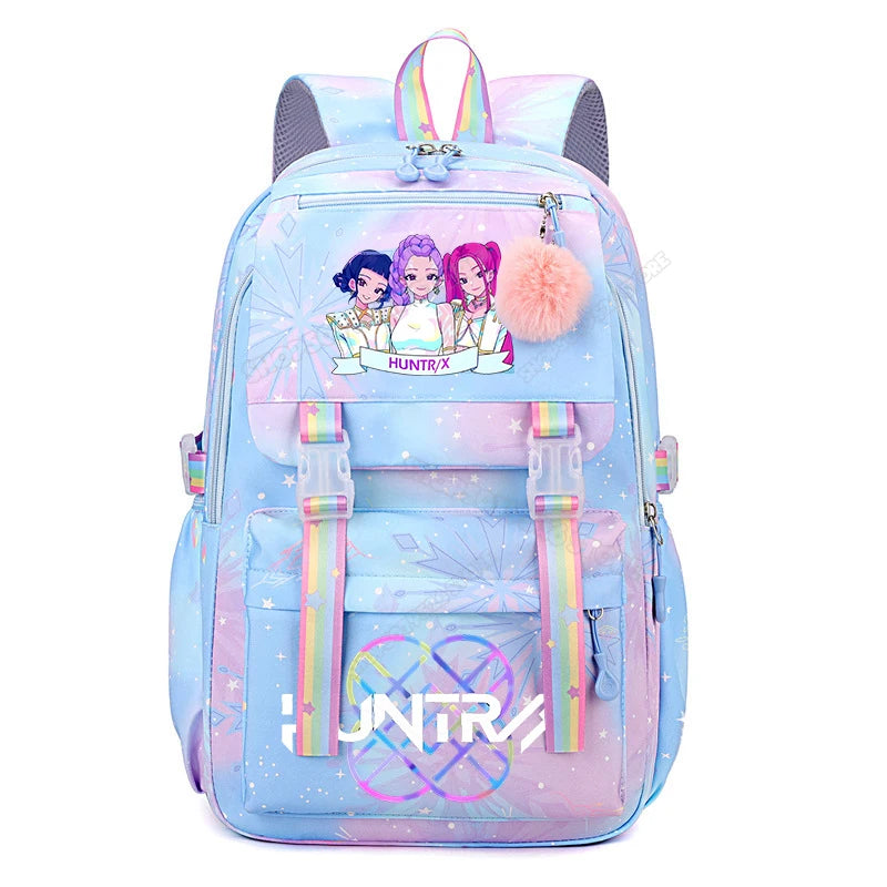 KPop Demon Hunters Backpack High-capacity Kids Knapsacks Movie Music Girl School Schoolbags Cartoon Anime Student Rucksack