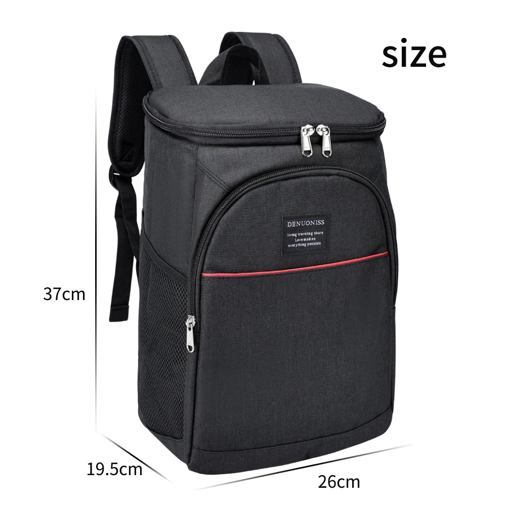 DENUONISS 20L Thermal Cooler Backpack Multi layered Insulated Backpack Waterproof Leak proof Bag Picnic Outdoor &Bottle Opener