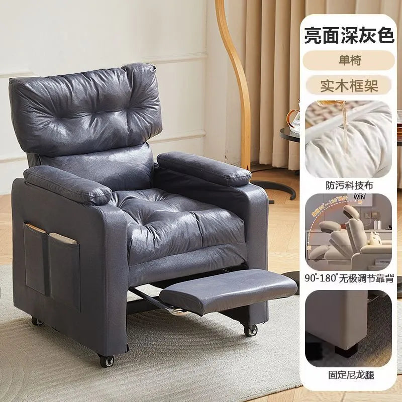 Sofa Computer Chair Sitting Comfort Home Lazy Chair Can Lie in The Bedroom Internet Cafe Single Lazy Sofa Gaming Chair
