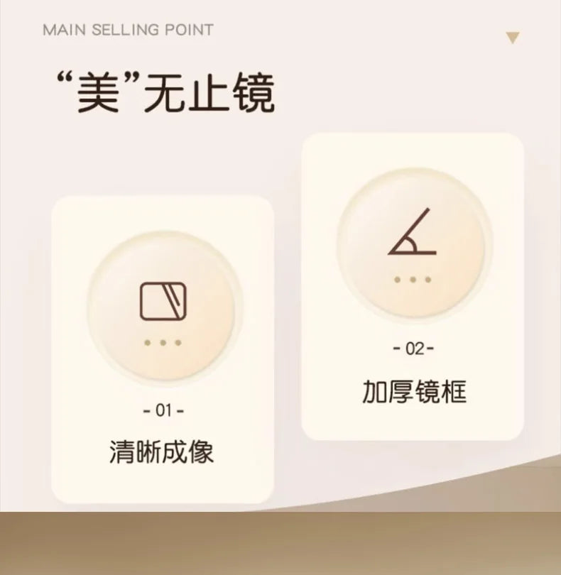 Dressing Mirror Full Body Nordic Household Movable Floor-standing Light Luxury Living Room Rotary Celebrity Explosion Proof Full