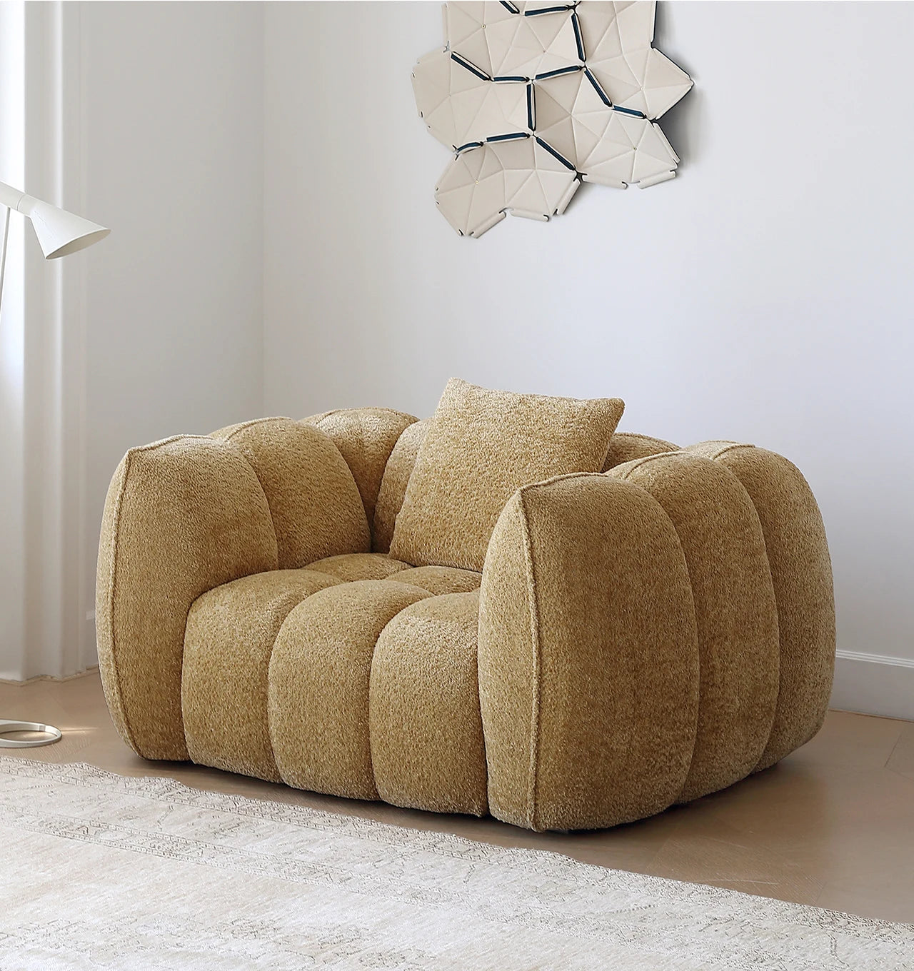 Yellow Portable Foam Chairs Fabric Living Room Puffs Nordic Lounge Chairs Sofa Floor Bedroom Cadeiras De Sala De Estar Furniture