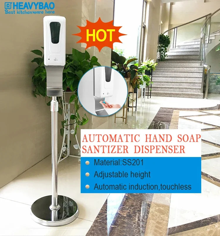 Hand Washing MachineHeavybao Wall Mounted Electric Smart Sensor Auto Touchless Alcohol Gel Soap Dispenser Automatic Liquid Hand
