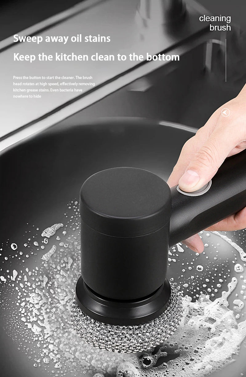 Xiaomi Electric Cleaning Brush Wireless Black High-power Multifunctional Bathroom Waterproof Portable Cleaning Brush Household