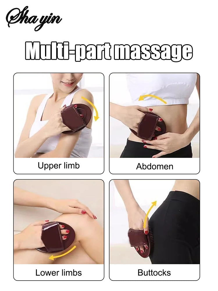 1pc Meridian Slimming Brush Dredging Meridian Massage Five Elements Body Beauty Leg Universal Silicone Scraping Tool Health Care