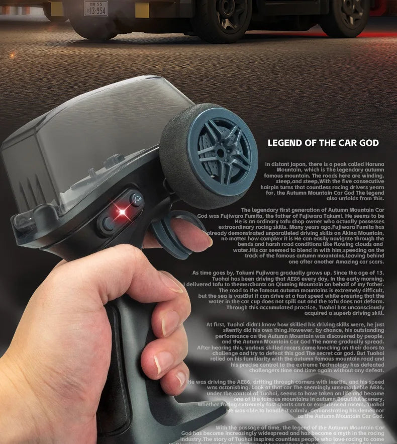 1:64 Desktop RC Drift Car 2.4G High-Speed Racing Car Four-Wheel Mini Desktop Remote Control Car Electric Toy for game party gift