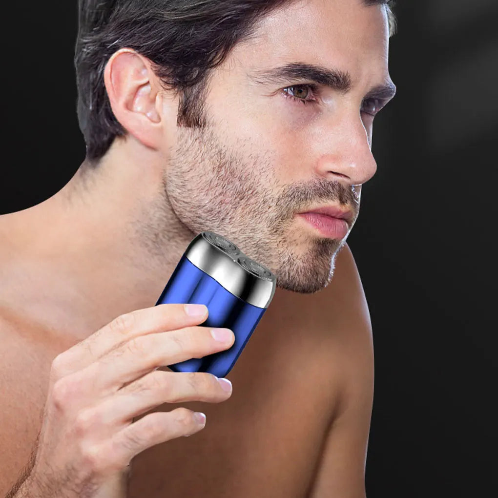Mini Double Head Electric Shaver USB Rechargeable Waterproof Travel Rotary Razor Portable Men Hair Beard Trimmer Electric Razor