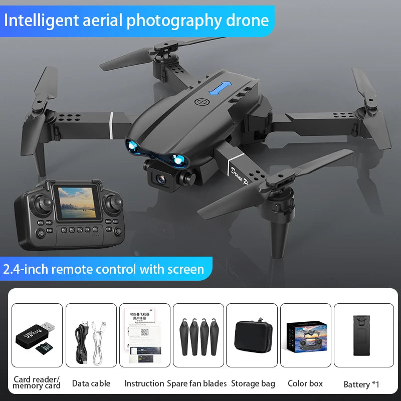 E99 Air Screen Control Drone Professional Wide RC Dron HD 4K Camera Foldable Helicopter Aircraft Quadcopter Drone Kid Gift Toys