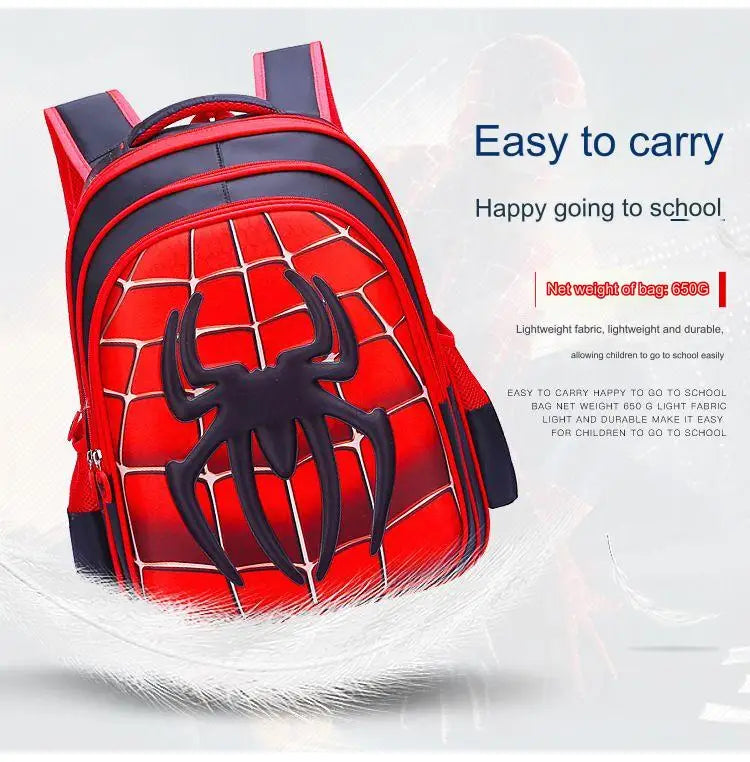 Spider King 3D Kids Backpack - Durable and Stylish Design!