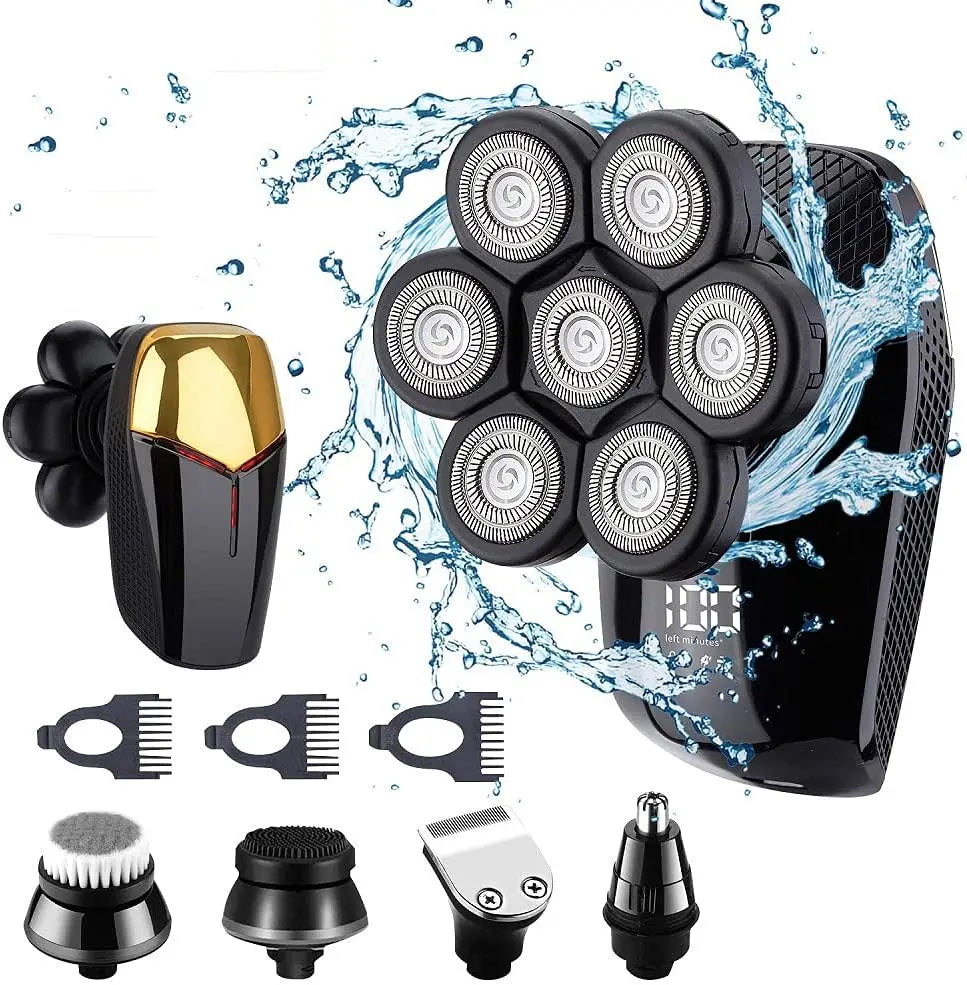 5 in 1 Shaver for Men Electric Shaver Powerful Bald Head Shaver Beard Shaving Machine For Men Razor Husband Gift Boyfriend