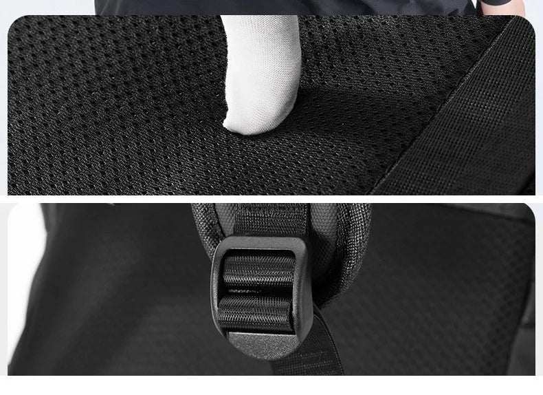 Men's Travel Bag 15.6inch Laptop Computer Backpack Outdoor Waterproof Camping Hiking School Bag College Business Rucksack