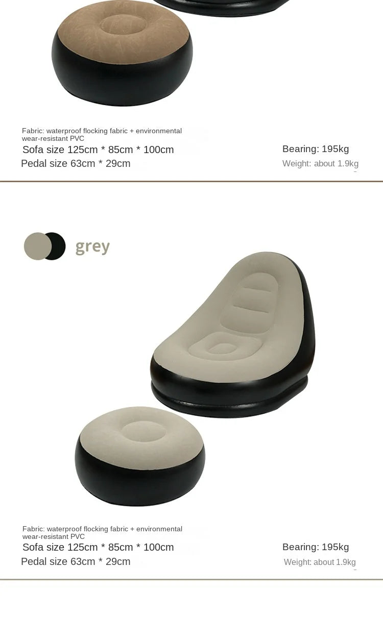 DZ Outdoor Inflatable Sofa Chair Portable Camping Internet Celebrity Thick Plush Lazy Sofa Bedroom Home Leisure Folding Bed 2025