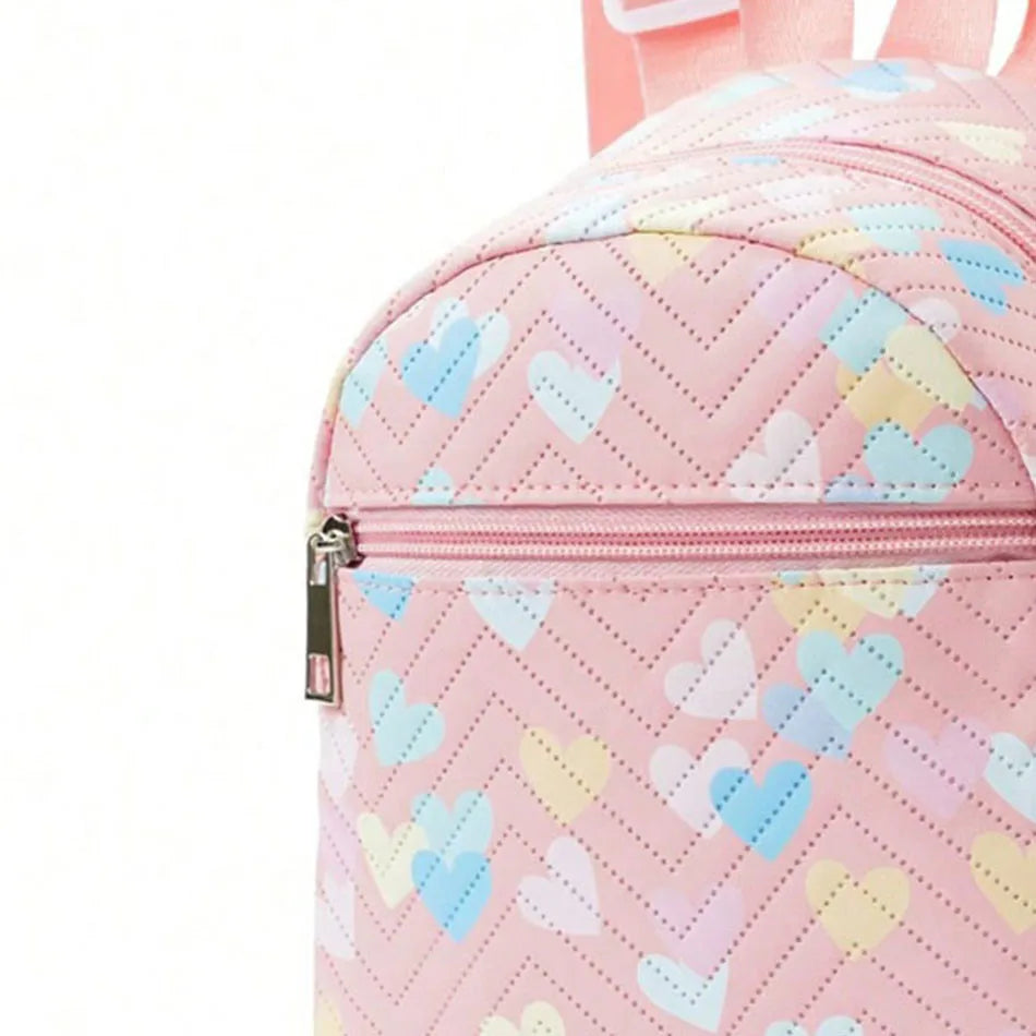 Girls Rainbow Unicorn Mini Backpack Children Kids Multicolored PU School Bag with Style and Durability for Little Fashionistas