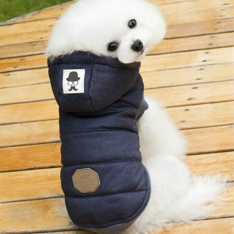 Dog Thicken Coat Overalls Winter Warm Dog Clothes For Small Dogs Puppy Chihuahua Jacket Poodle Costumes Pet Coats Yorkie Apparel