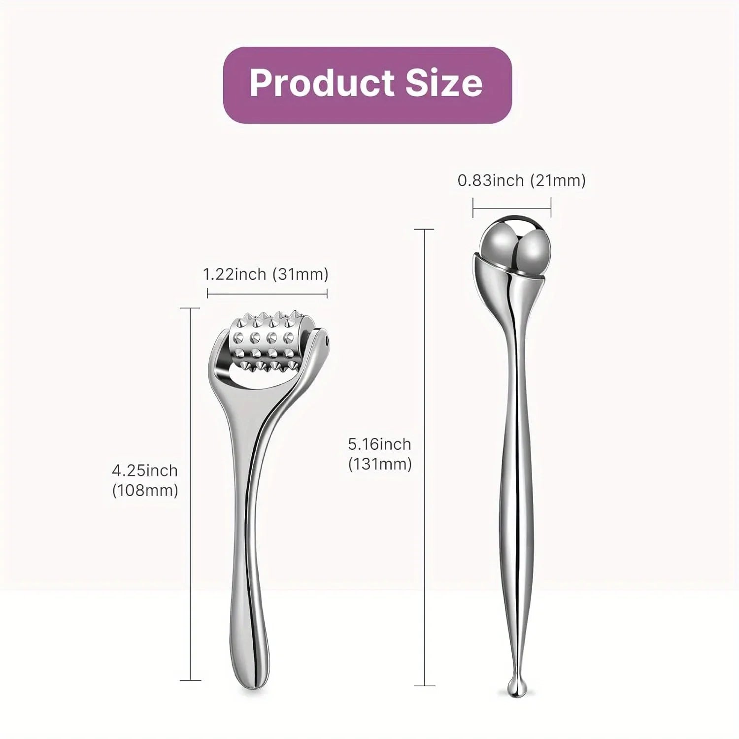 Newest Stainless Steel Full Body Roller Ice Roller Beauty Stick Face Eye Massager Face Firming Lifting Tightening Massage Tools