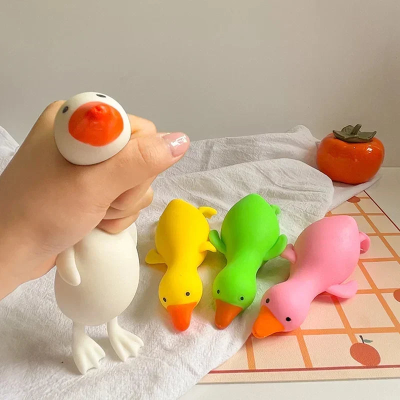 Kawaii Duck Squeeze Toy Stretchy Stress Relief Toys for Adults Kids, Cute Animal Party Gift