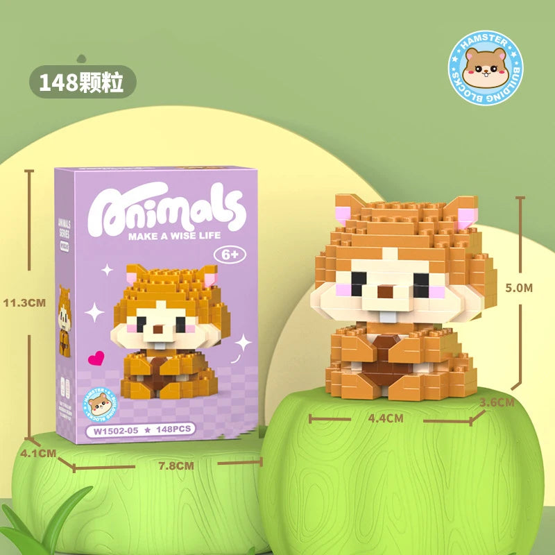 Cat Micro Diamond Small Particles Assembled Building Blocks Animals Mini Brock Building Construction Toys for Kids Boys  9 to 12