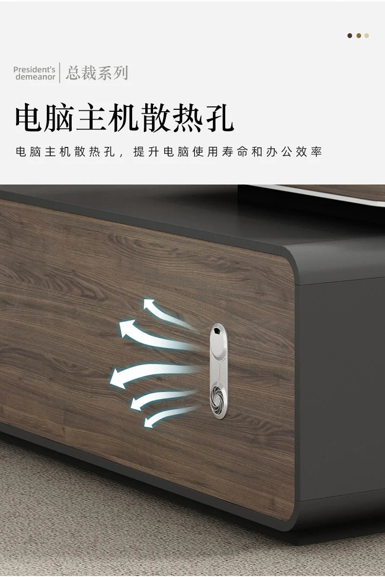 L Shaped Room Desks Computer Commercial Designer Cabinet Table Decoration Chairs Fancy Storage Beistelltisch Furniture