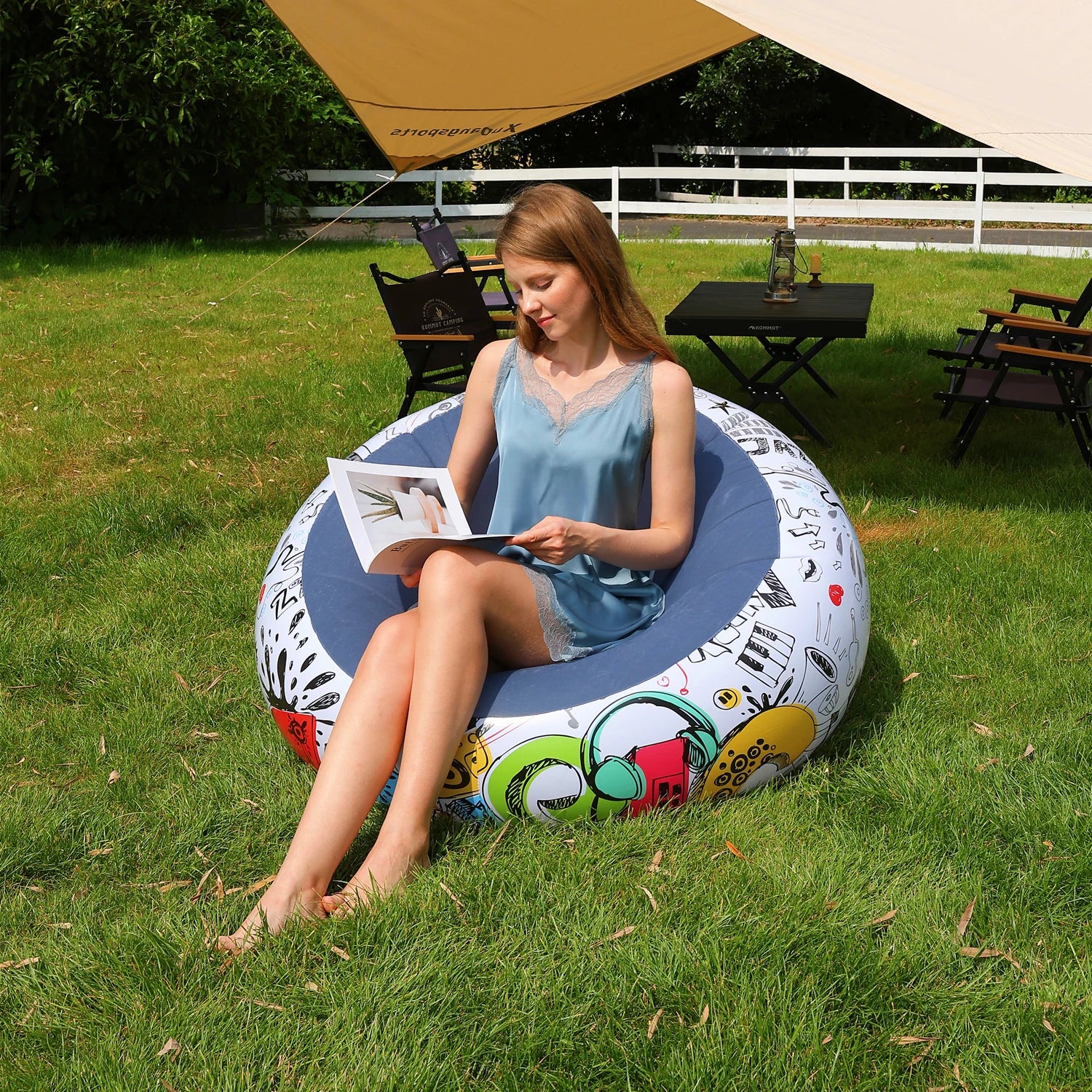 Bean Bag Chairs Inflatable Camping Chairs Inflatable Slouchy Sofa Blow Up Chairs Folding Portable Inflatable Chair For Living Ro