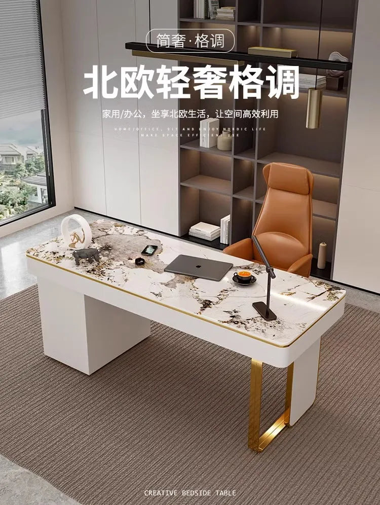 Modern Luxury Rock Slab Room Desks Gaming Desk Computer Desk Office Table Gaming Table Motion Study Computer Desks Furniture