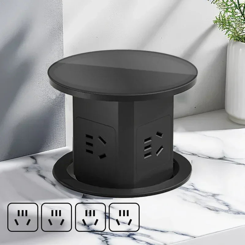 Lifting Desk Power Automatic Pop Up Elevator Socket Tower Socket US UK AU UN Plug Adapter USB Type-c Wireless Charge ,Hidden