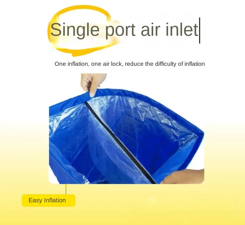 New Explosion-Proof Inflatable Lounge Chair, Light Luxury Portable Lazy Inflatable Bed That Can Sit or Lie Down, Beach, Hiking