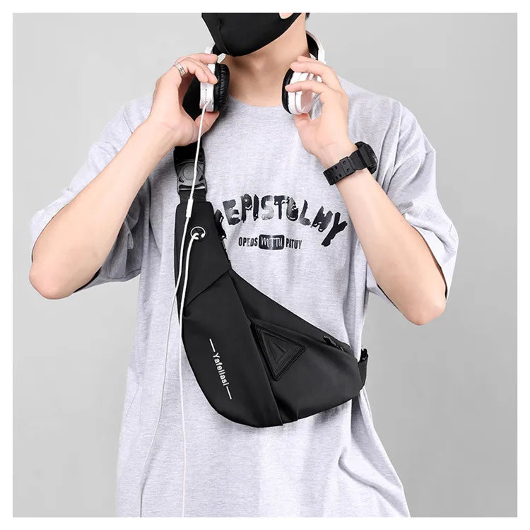sling chest bag small shoulder bag husband messenger bag for men boy mini travel bag cross body bags anti theft mobile phone bag