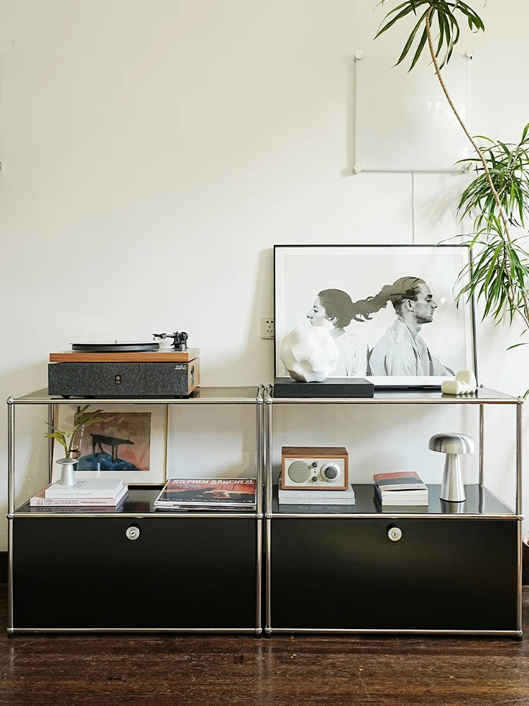 Cabinet for living room Storage locker drawer type storage Bedroom chest of drawers Organizer furniture Dual cabinet combination