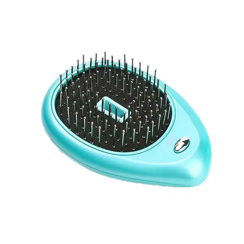 Hot Selling Battery Negative Ion Massage Comb Portable Negative Ion Massage Scalp Hair Brush To Relax The Scalp