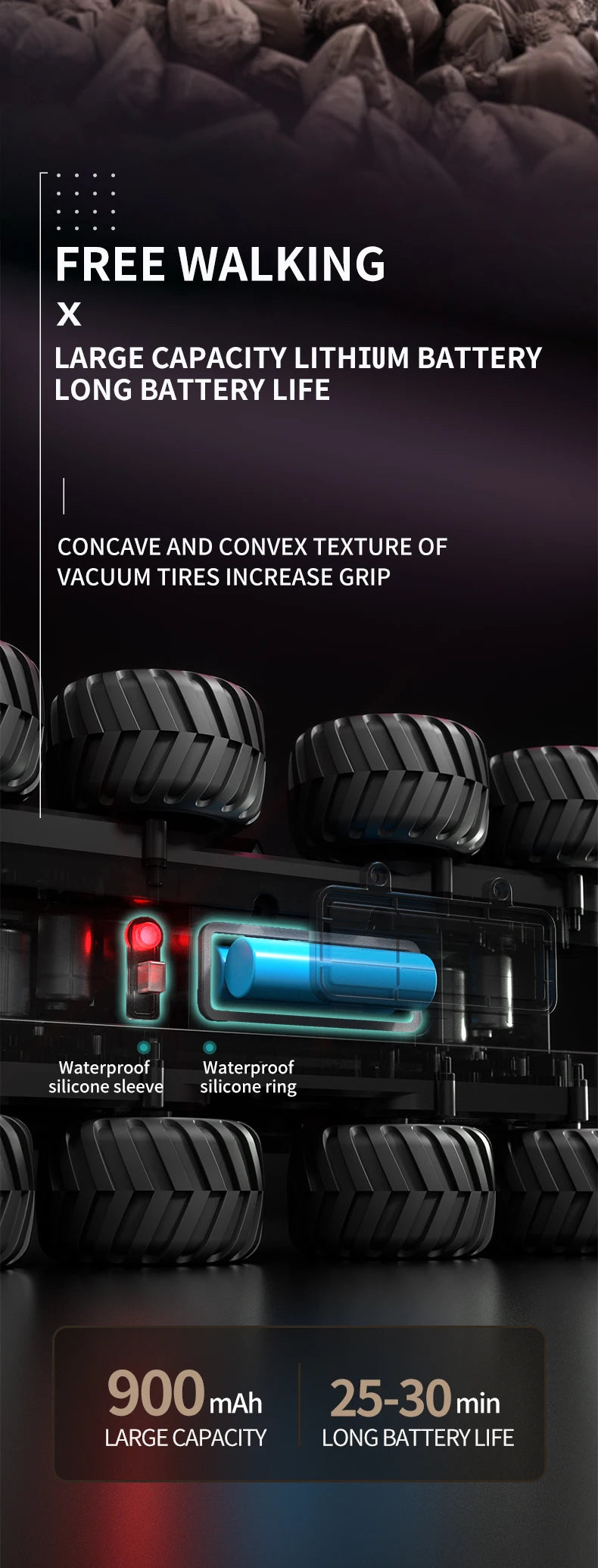 ﻿ JJRC Q137 8x8 2.4G Remote Control Car 8wd Off-road Amphibious Stunt Vehicle 8-Wheel Speed Racing Truck Waterproof Crawler Toys