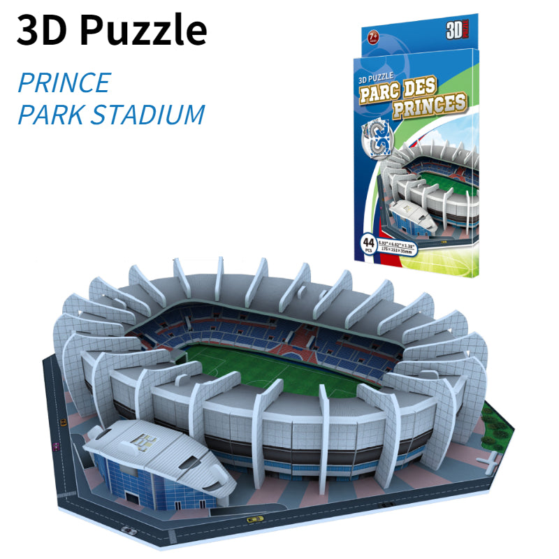 DIY Paper 3D Soccer Stadium Puzzle Construction Puzzles Toy Children Intellectual Development Educational Toys Christmas Gifts