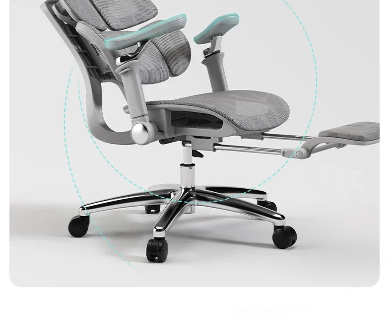 Ergonomic Lift Office Chair with Lumbar Support Household Gaming Esports Chair Household Computer Chair